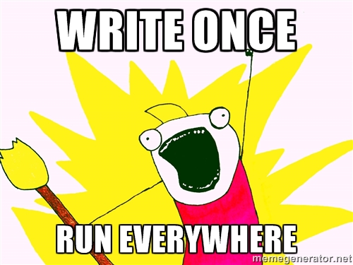 write once run everywhere